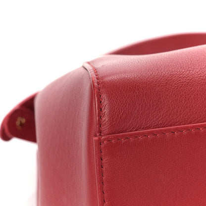 Fendi Nappa Mini Peekaboo Iconic Satchel Fragola 8 of 9