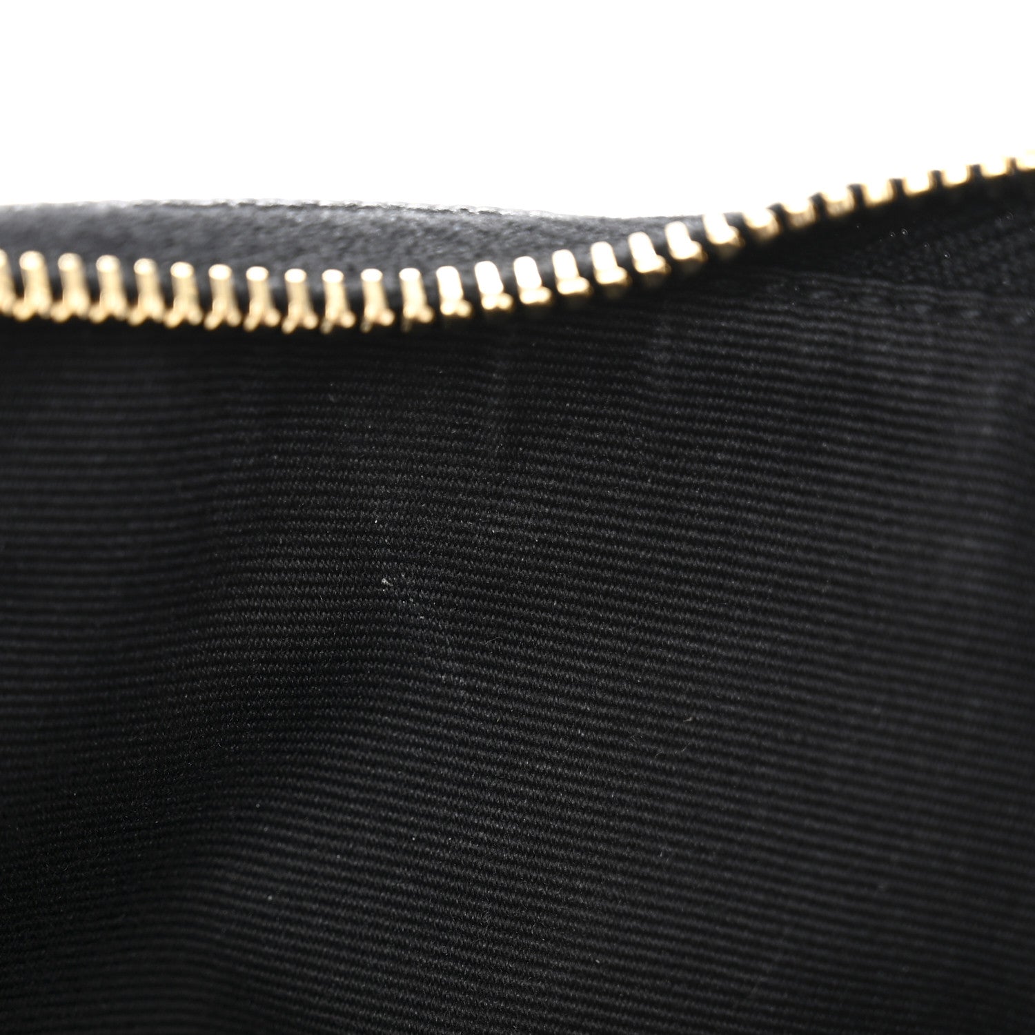 Saint Laurent Grain De Poudre Chevron Monogram Bill Pouch Black 8 of 11