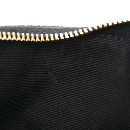 Saint Laurent Grain De Poudre Chevron Monogram Bill Pouch Black 8 of 11