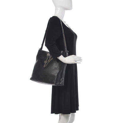 Chanel Calfskin Stitched Large Hobo Black 2 of 9