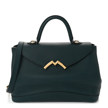 Moynat Taurillon Blush Calfskin Gabby MM  Peacock 1 of 9
