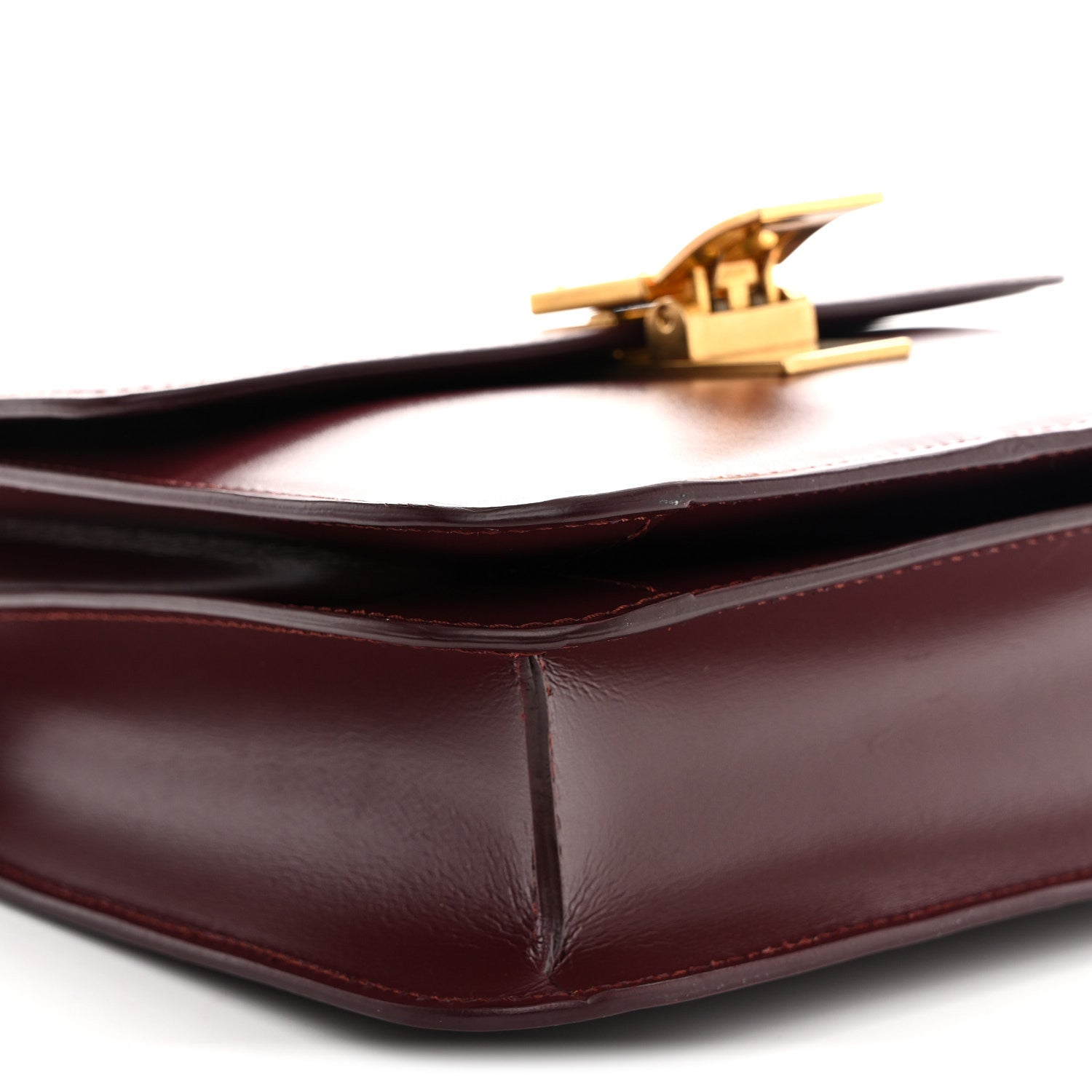 Celine Box Calfskin Teen Classic Box Flap Bag Burgundy 9 of 13