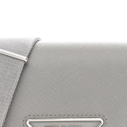 Prada Saffiano Cuir Identity Shoulder Bag Ardesia 8 of 13