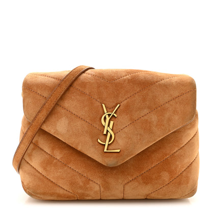 Saint Laurent Suede Toy Loulou Shoulder Bag Cinnamon 1 of 14