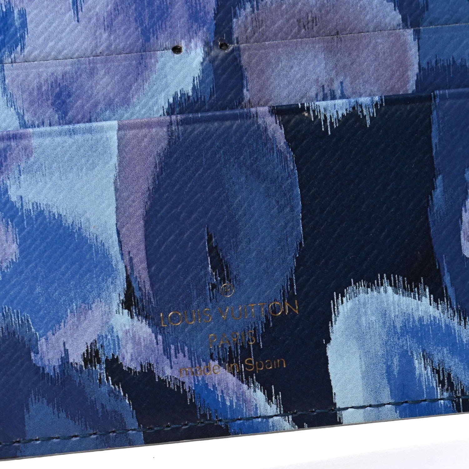 Louis Vuitton Monogram Articles de Voyage Ikat Insolite Wallet Grand Blue 6 of 8