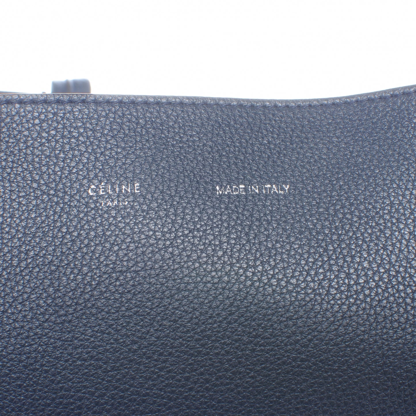 Grained Calfskin Medium Horizontal Cabas Phantom Slate