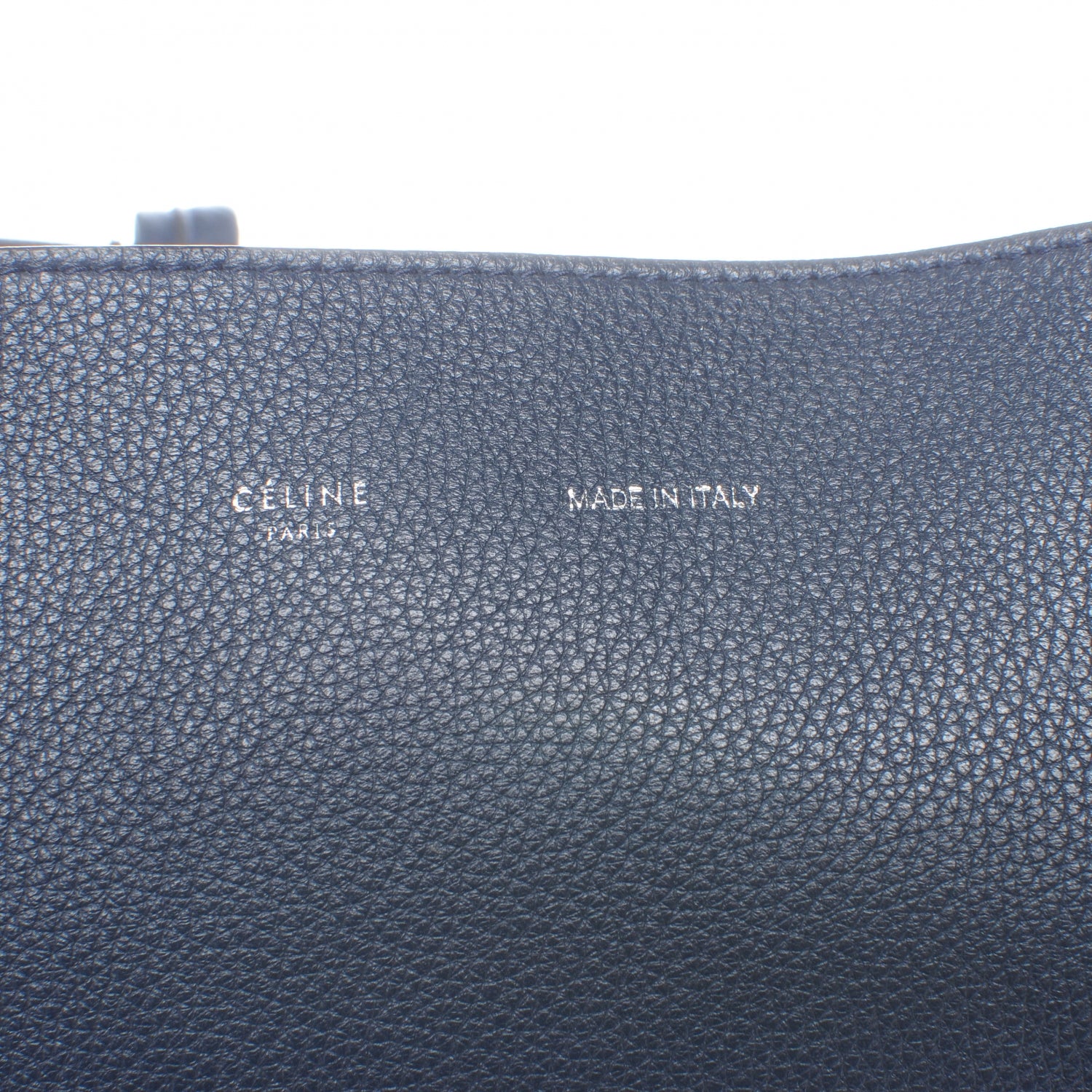 Celine Grained Calfskin Medium Horizontal Cabas Phantom Slate 6 of 7
