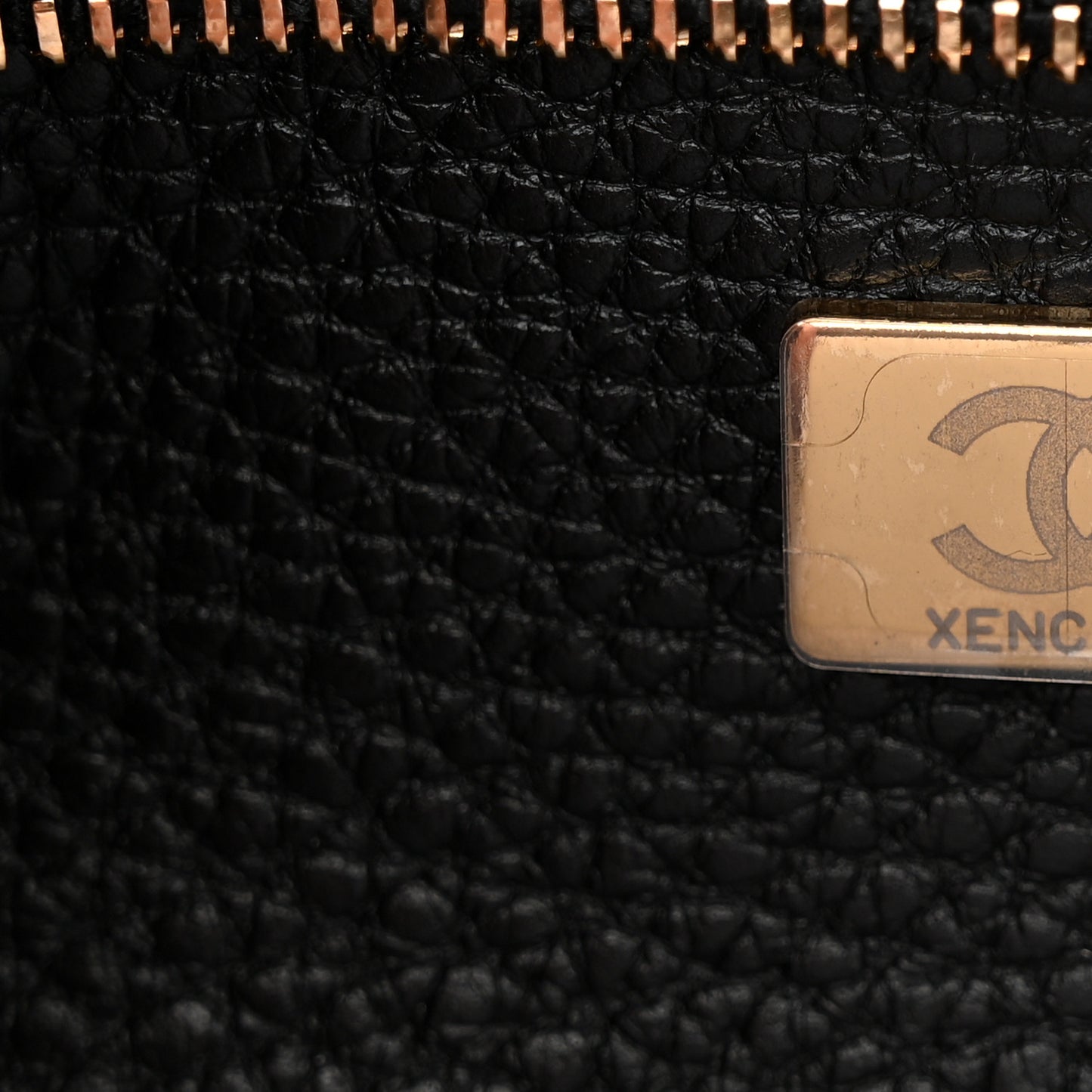 Grained Calfskin Urban Essentials Small Shopping Bag Black