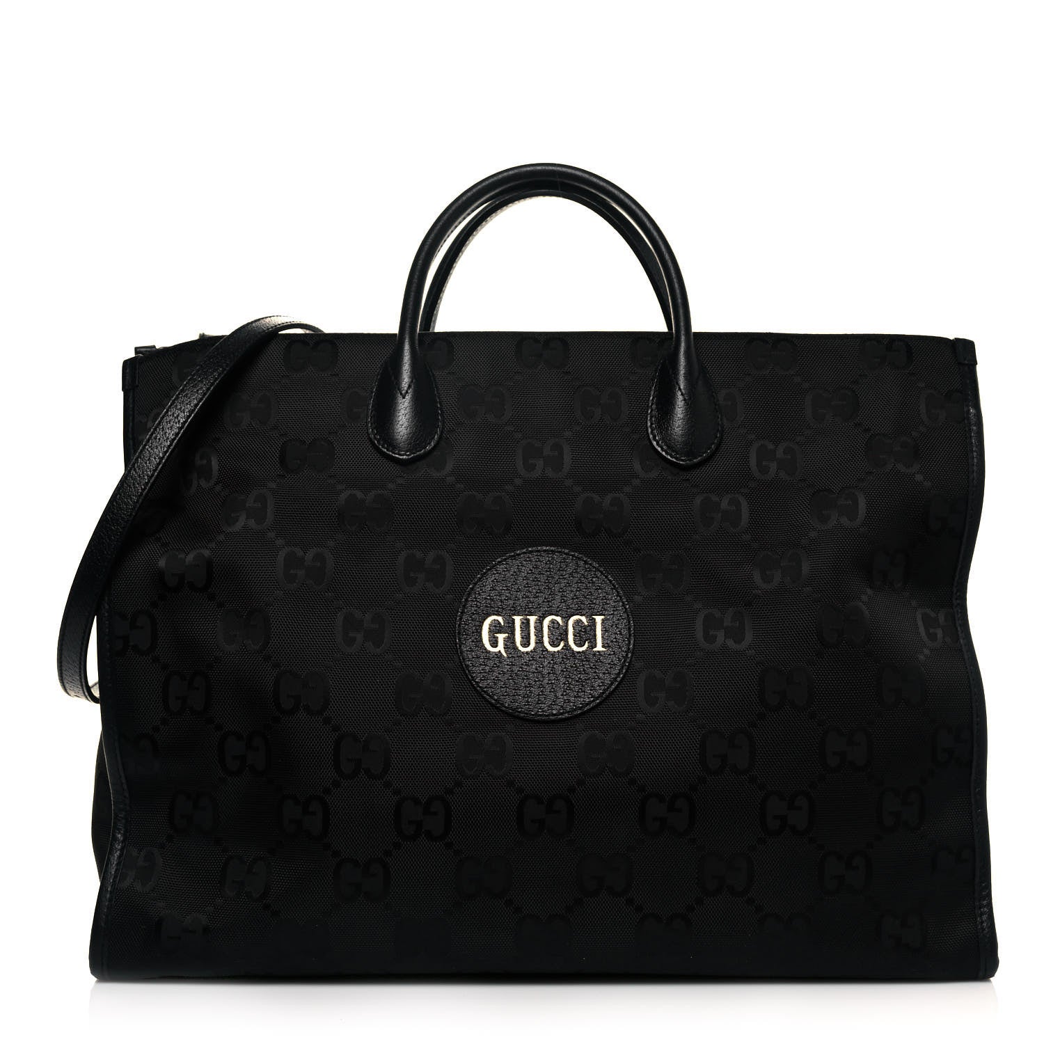 Gucci Econyl Nylon Monogram Large Off The Grid Tote Bag Black 1 of 11