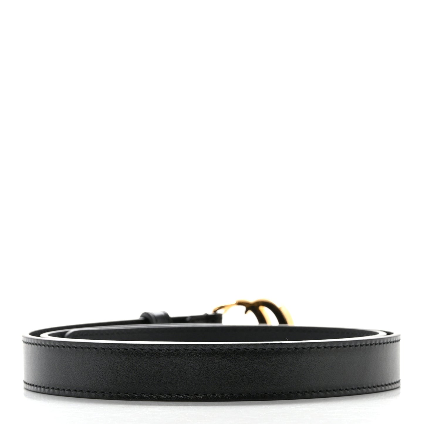 Calfskin Double G 20mm Belt 80 32 Black