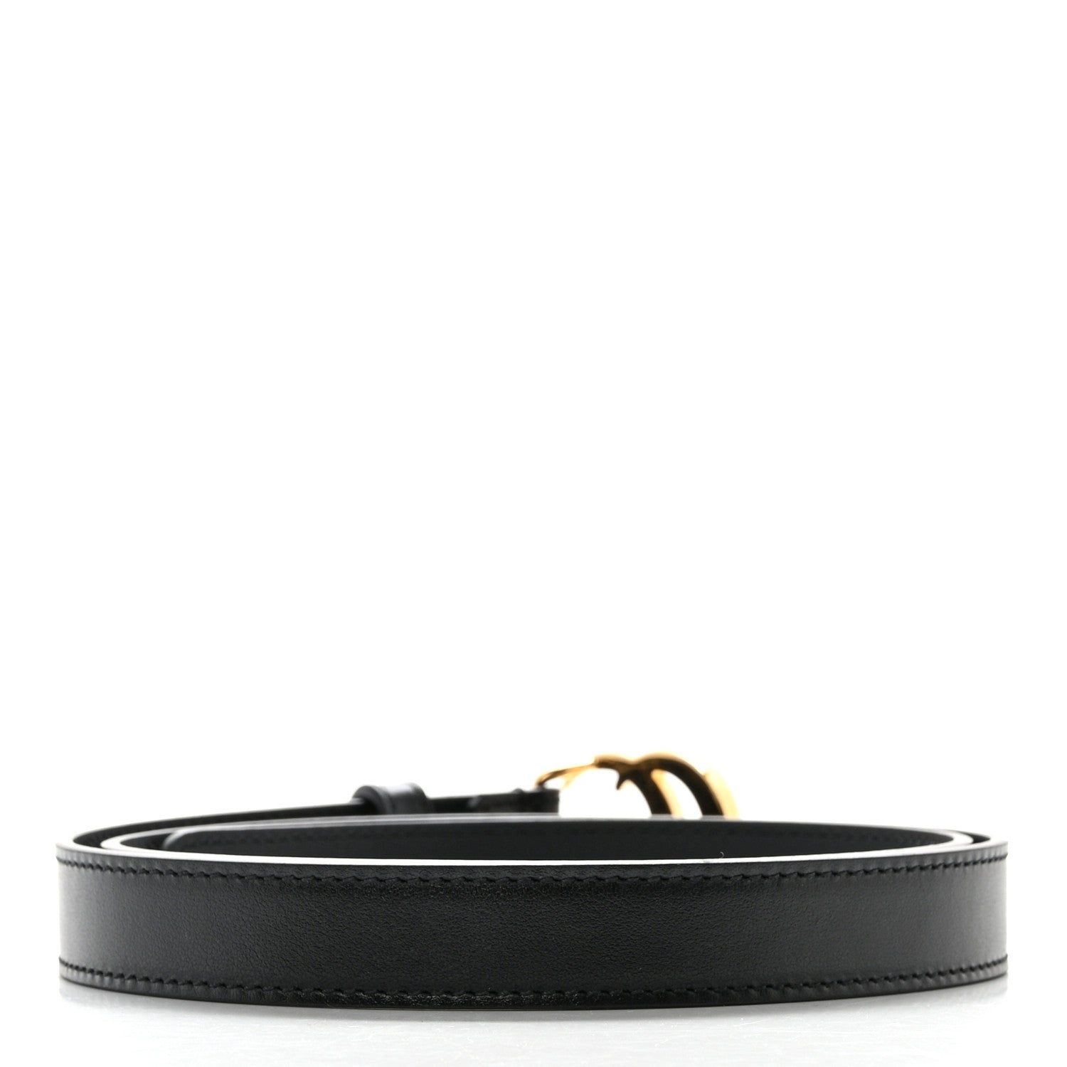 Gucci Calfskin Double G 20mm Belt 80 32 Black 2 of 5