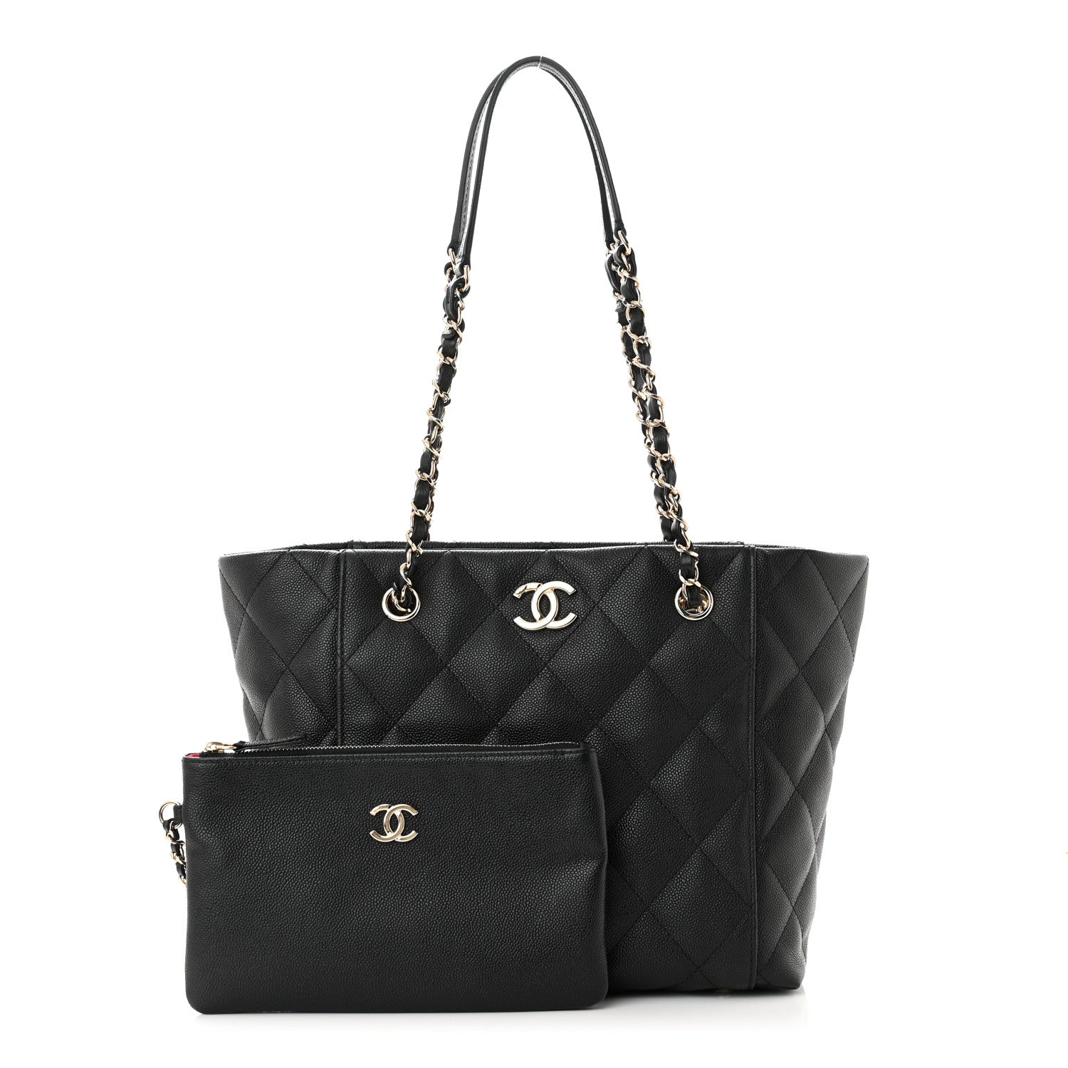 Chanel Caviar Quilted Small Shopping Tote Black 1 of 11