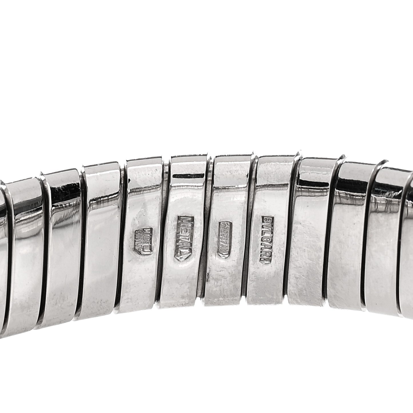 Stainless Steel Diamond Tubogas Cuff Bracelet