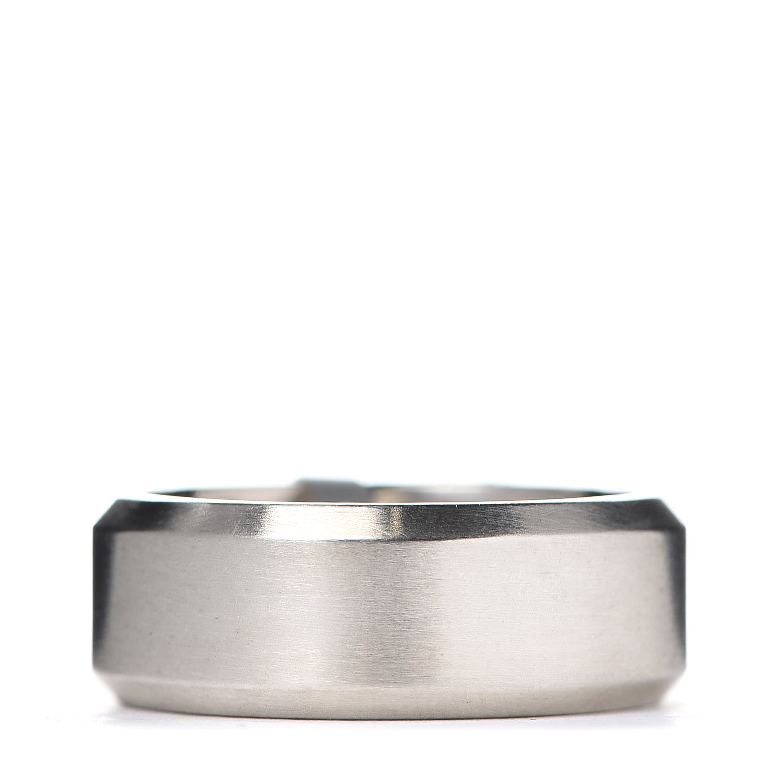 David Yurman Sterling Silver 8.5mm Beveled Edge Band Ring 61 9.5 1 of 4