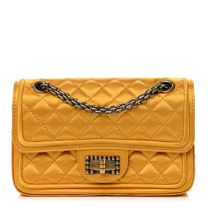 Chanel Satin Quilted 2.55 Reissue 224 Flap Gold 1 of 15