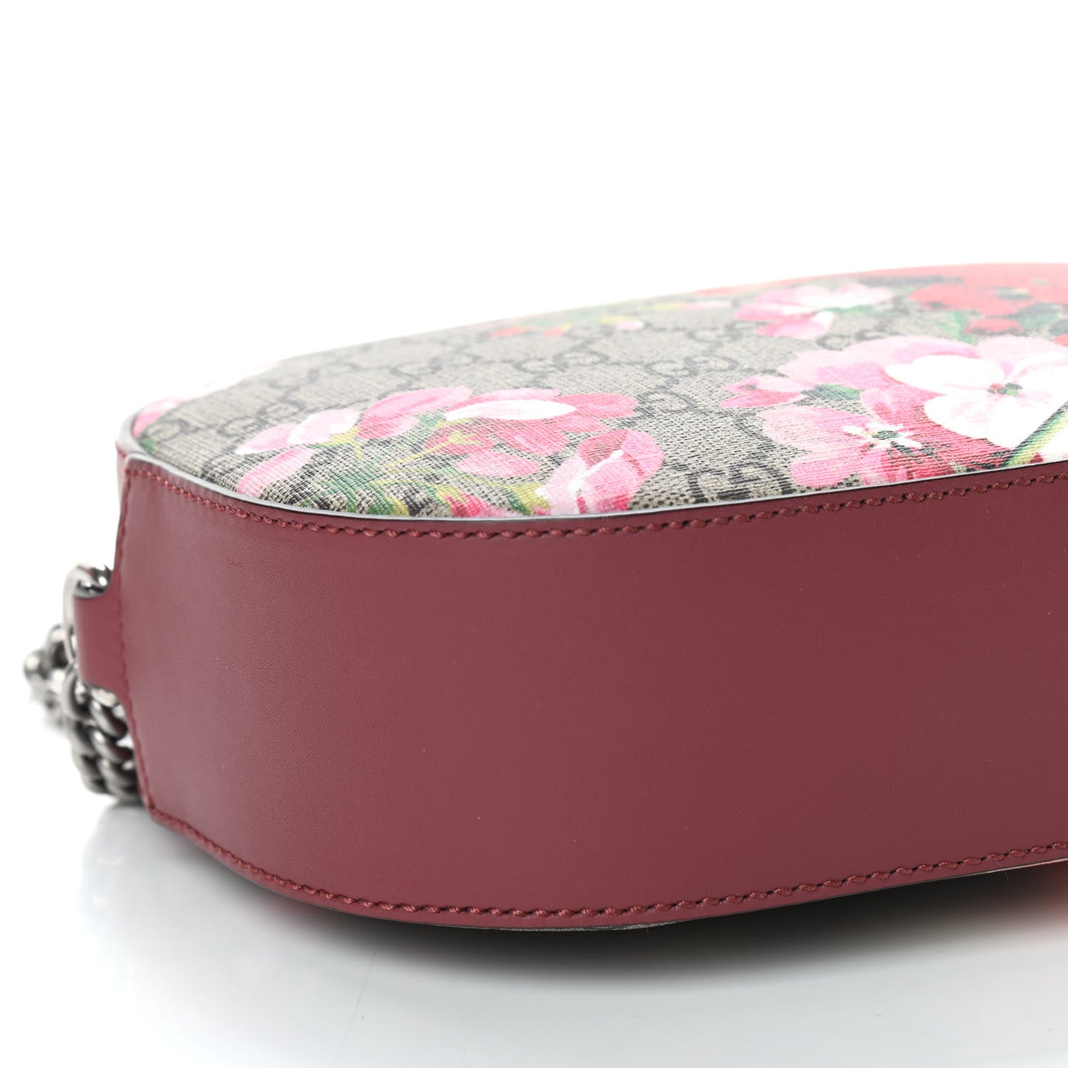 Gucci GG Supreme Monogram Blooms Mini Chain Shoulder Bag Beige Multicolor Dry Rose 10 of 11
