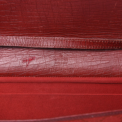 Gucci Monogram Bamboo Bar Clutch Red 6 of 14