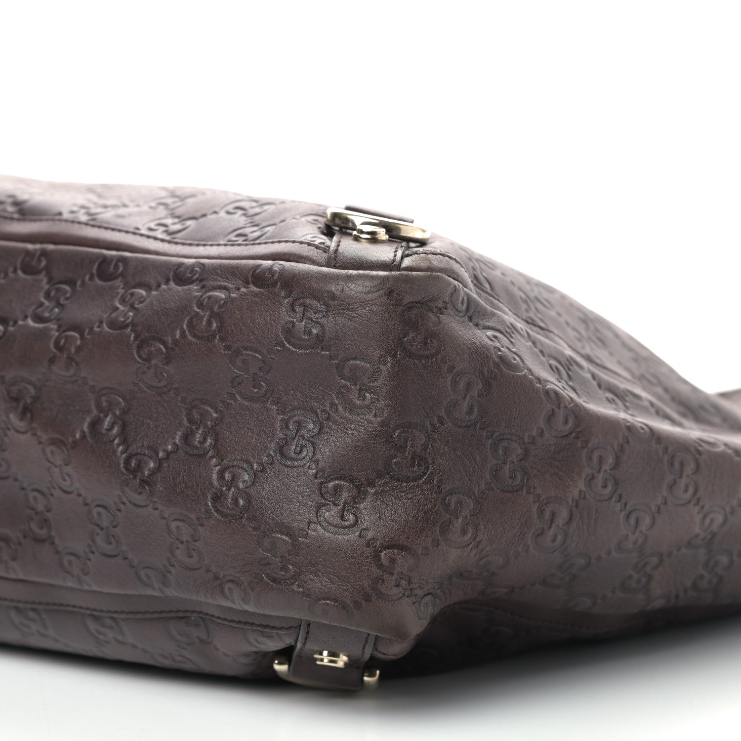 Gucci Guccissima Large Abbey Tote Dark Brown 6 of 13