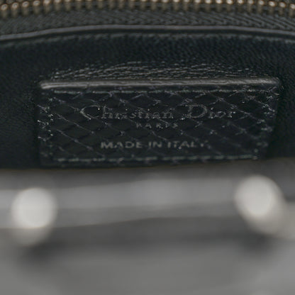 Christian Dior Snakeskin Mini Lady Dior Black 6 of 9