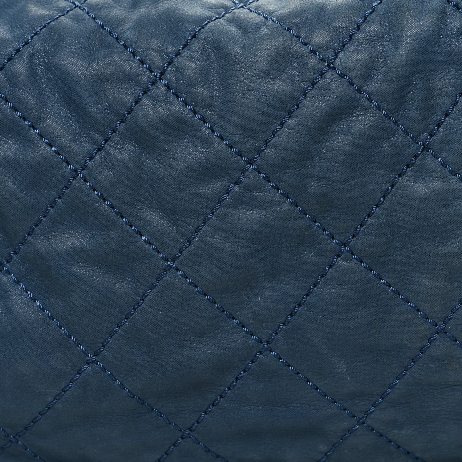 Chanel Iridescent Calfskin Quilted Daily Hobo Blue 8 of 12