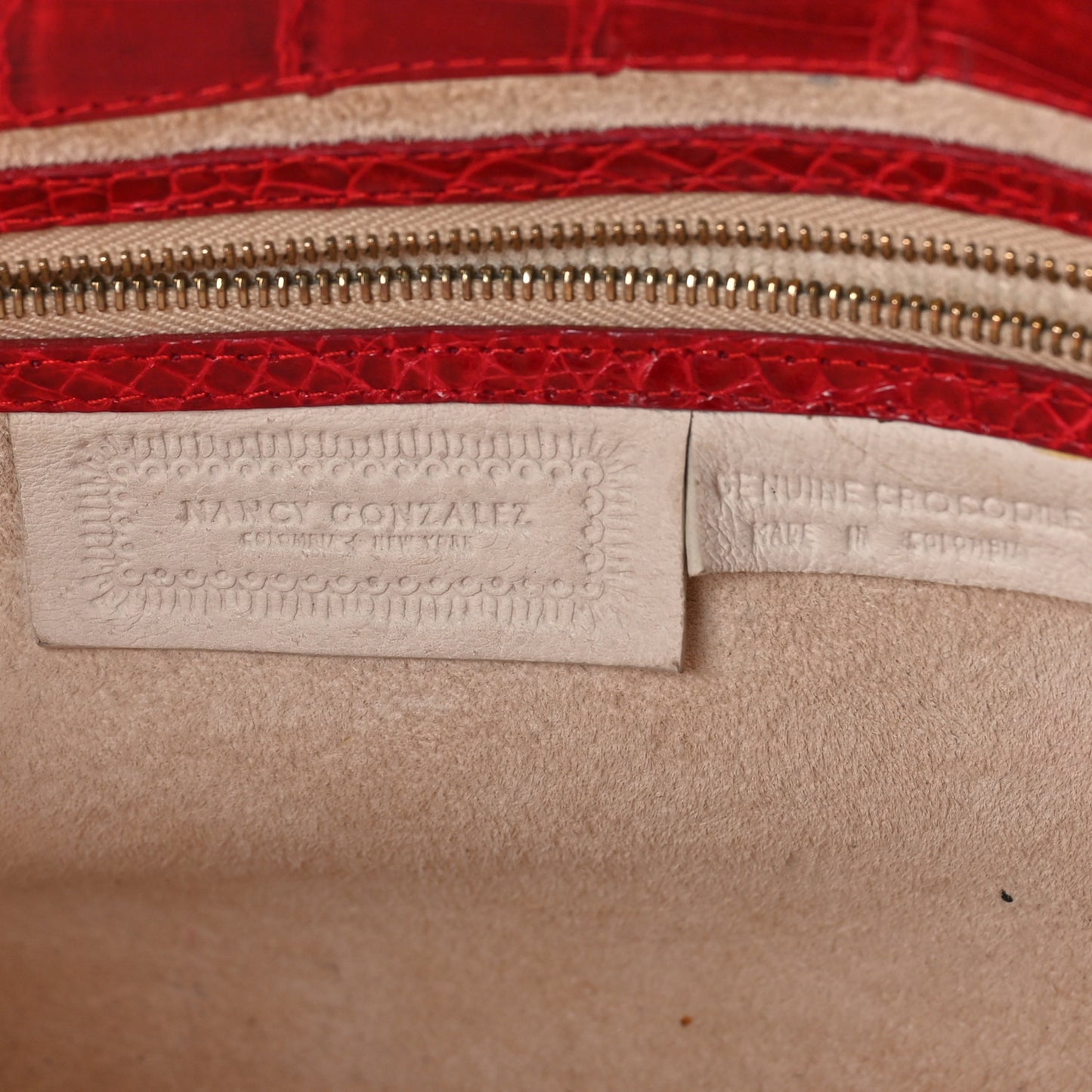 Crocodile Shoulder Bag Red