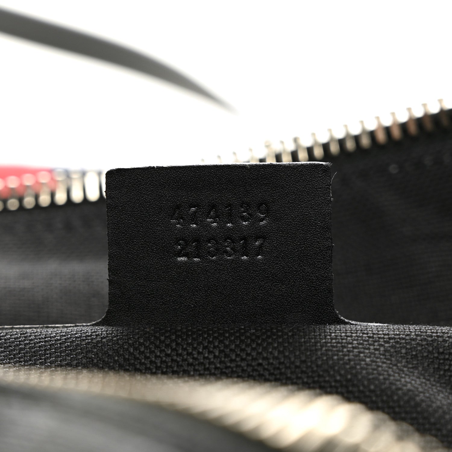 Gucci Soft GG Supreme Monogram Appia Calfskin Web East West Messenger Bag Black Grey 7 of 10