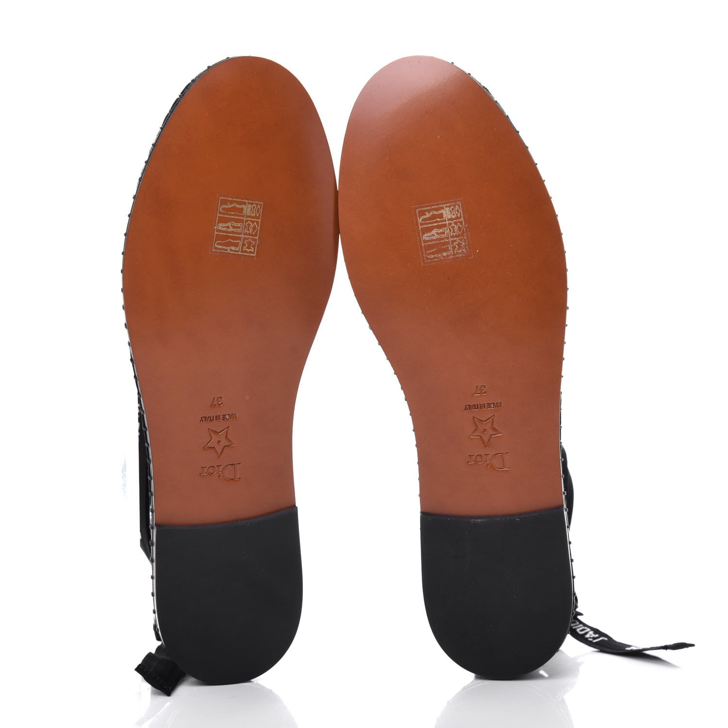 Christian Dior Suede Resille Nicely-D Ballet Flat 37 Black 6 of 10