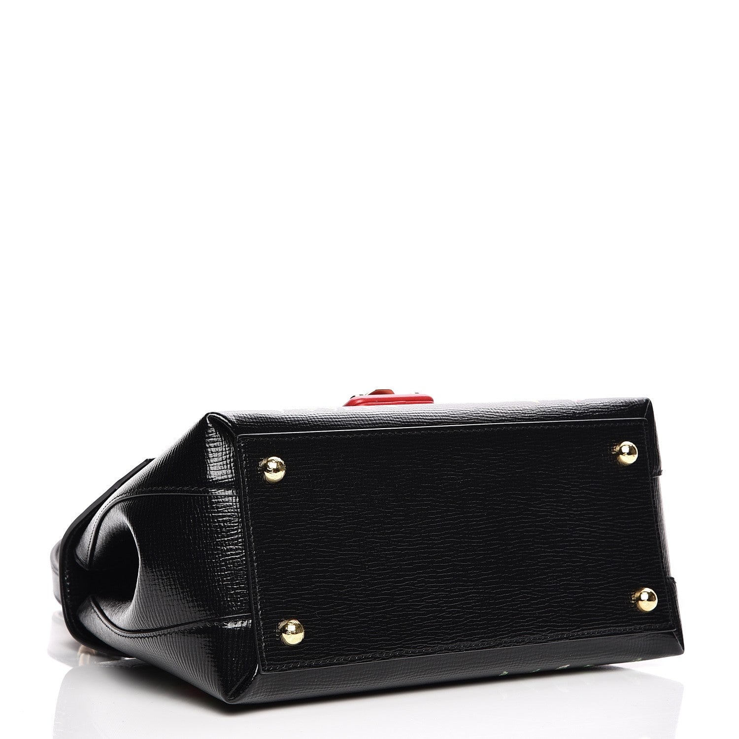 Dolce & Gabbana Grained Calfskin Printed Lucia Small Satchel Nero Black 6 of 12