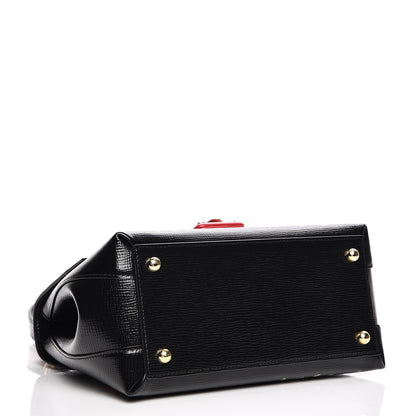 Dolce & Gabbana Grained Calfskin Printed Lucia Small Satchel Nero Black 6 of 12