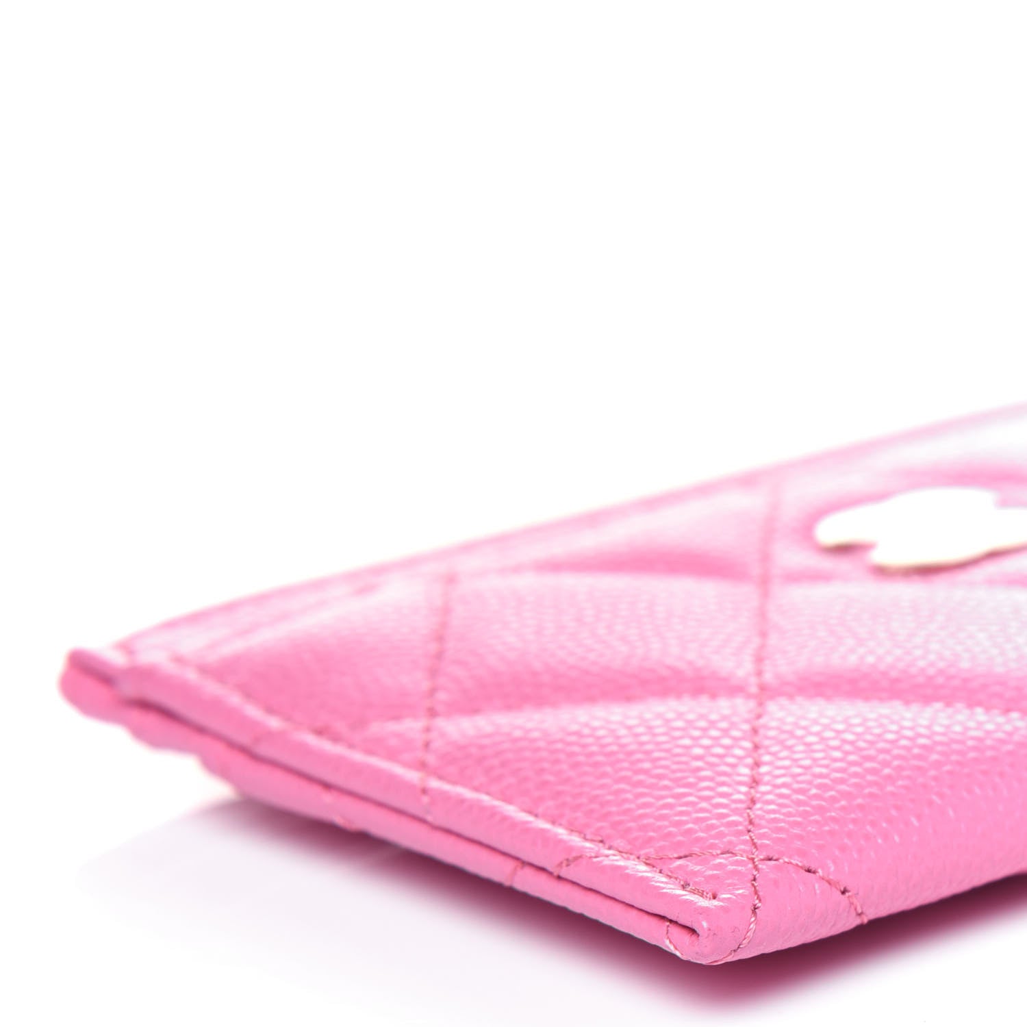 Chanel Caviar Quilted Card Holder Pink 9 of 12