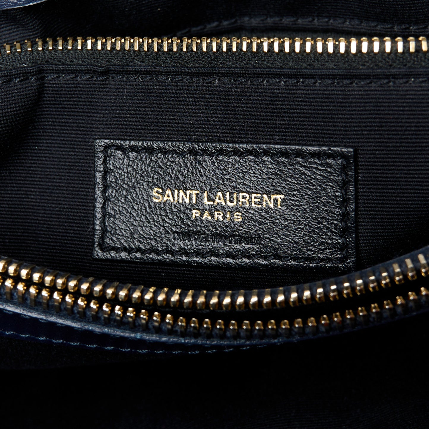 Calfskin Y Quilted Monogram Medium Loulou Chain Satchel Deep Marine
