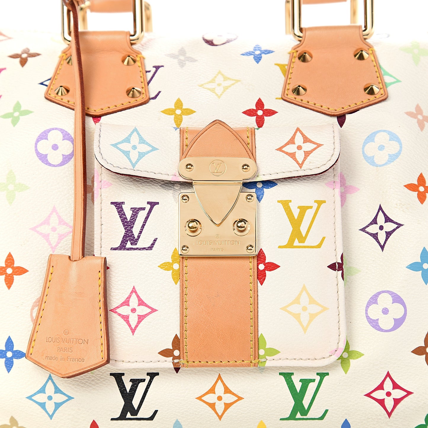 Monogram Multicolor Speedy 30 White