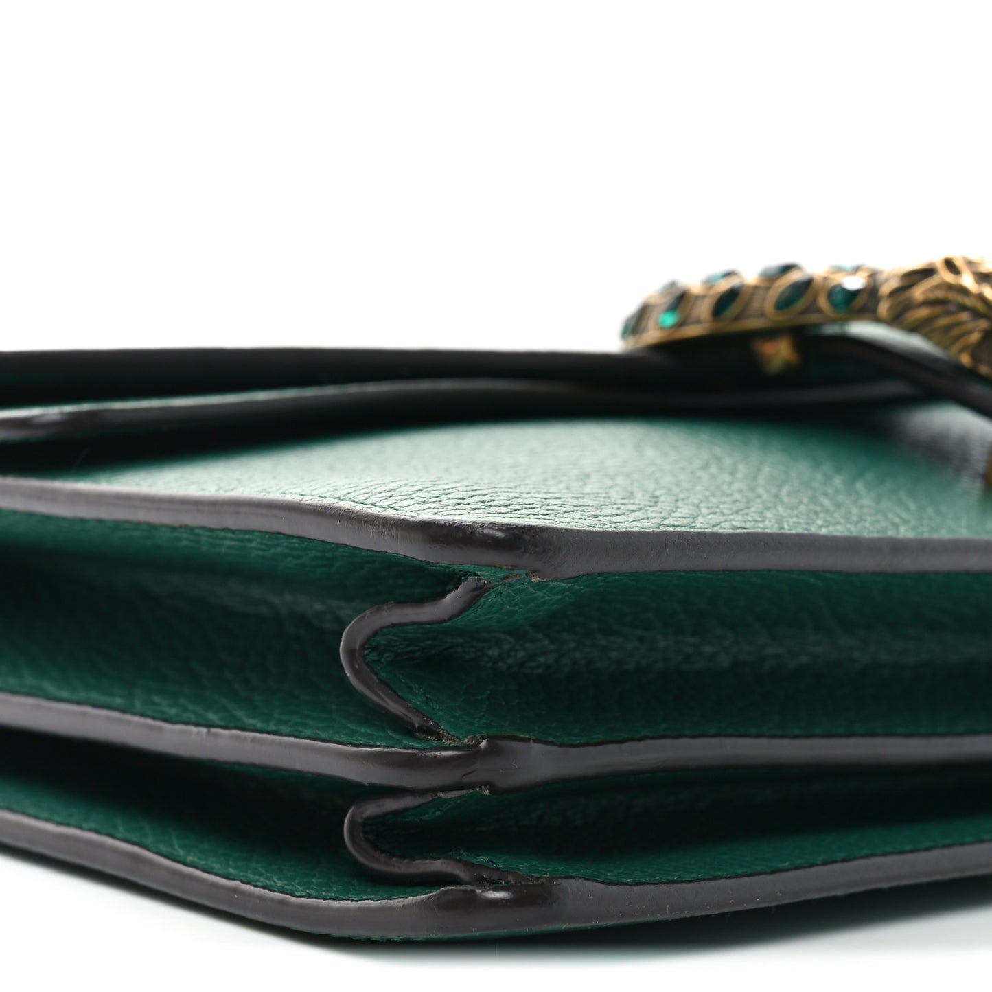 Pebbled Calfskin Small Dionysus Shoulder Bag Emerald