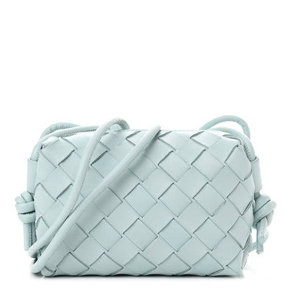 Bottega Veneta Nappa Intrecciato Candy Loop Camera Bag Teal Washed 1 of 9