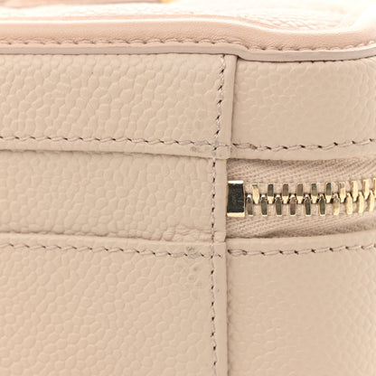 Chanel Caviar Quilted Small CC Filigree Vanity Case Beige 11 of 11