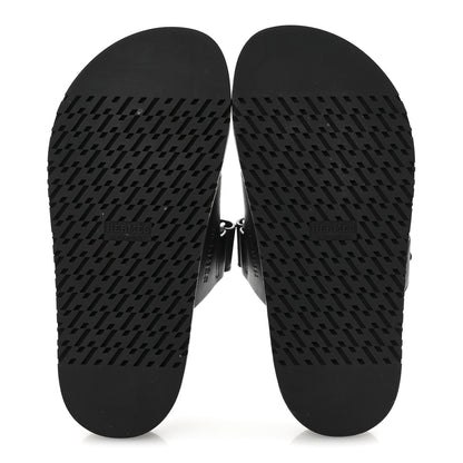 Hermes Calfskin Womens Chypre Sandals 35.5 Black 6 of 10