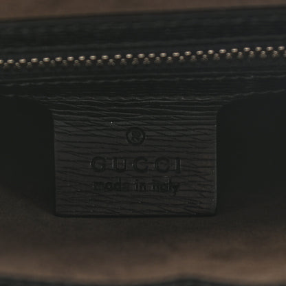 Gucci Calfskin Kingsnake Print Messenger Black 7 of 9