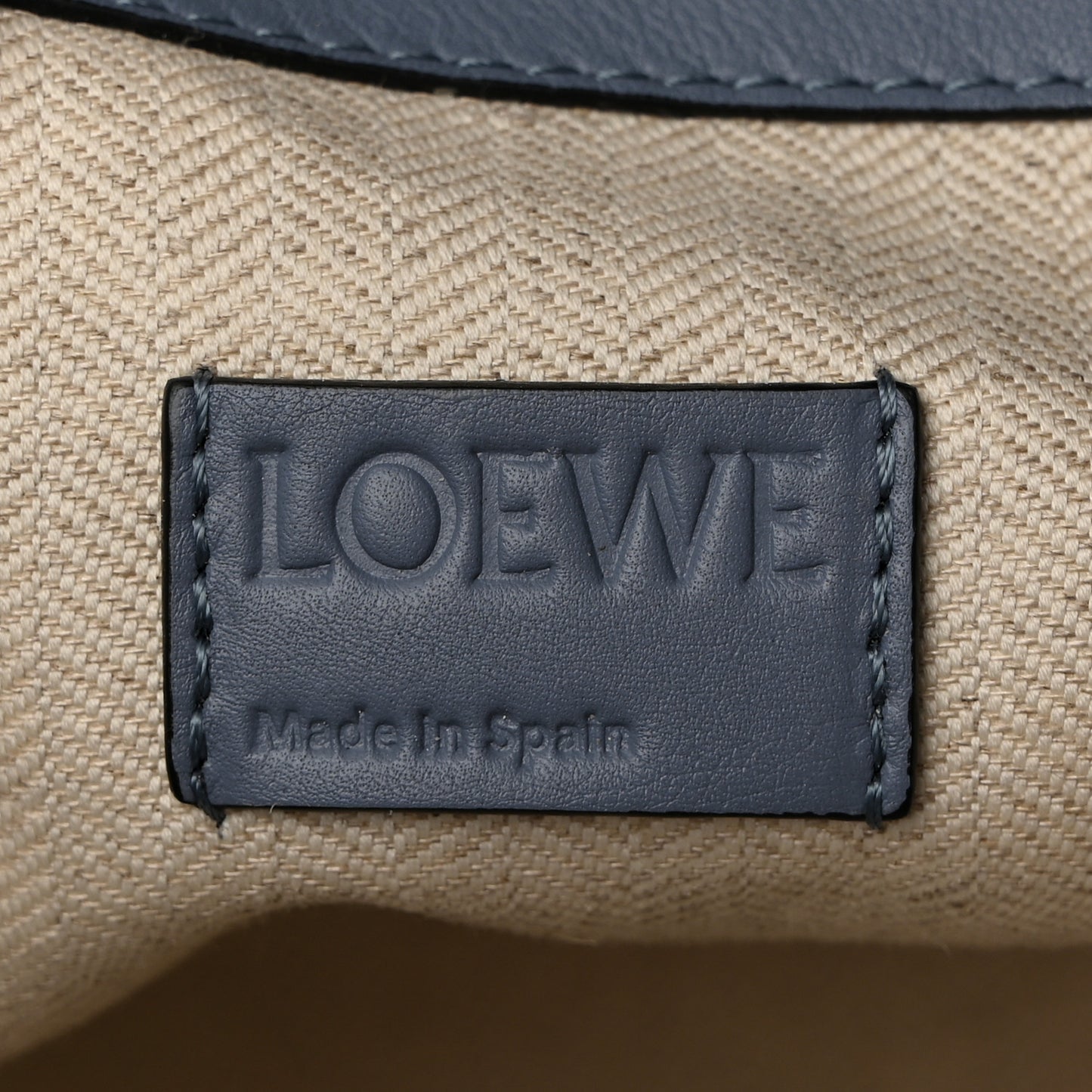 Calfskin Flamenco Knot XL Tote Bag Atlantic Blue