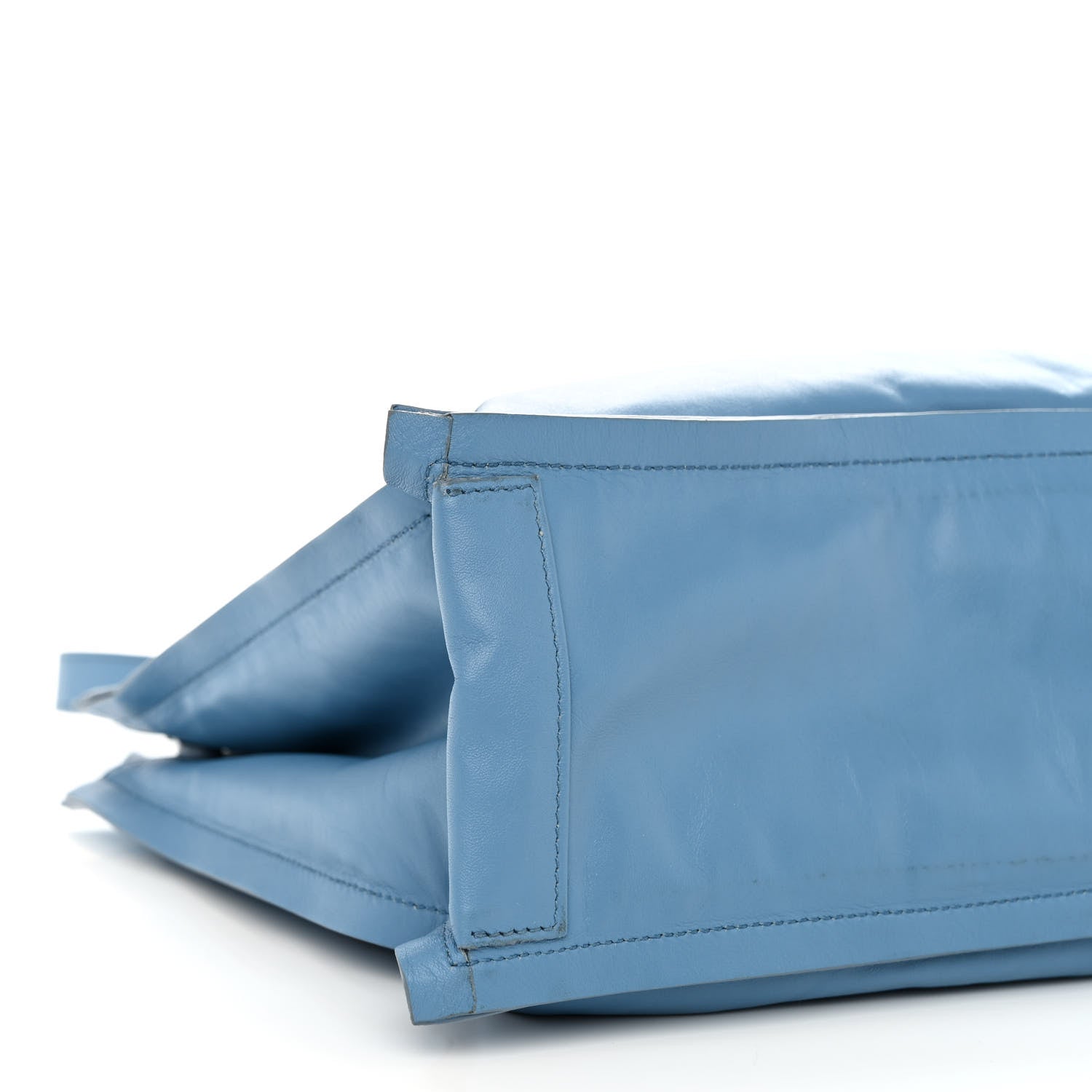 Salvatore Ferragamo Calfskin Viva Bow Tote Nigella Blue 9 of 11
