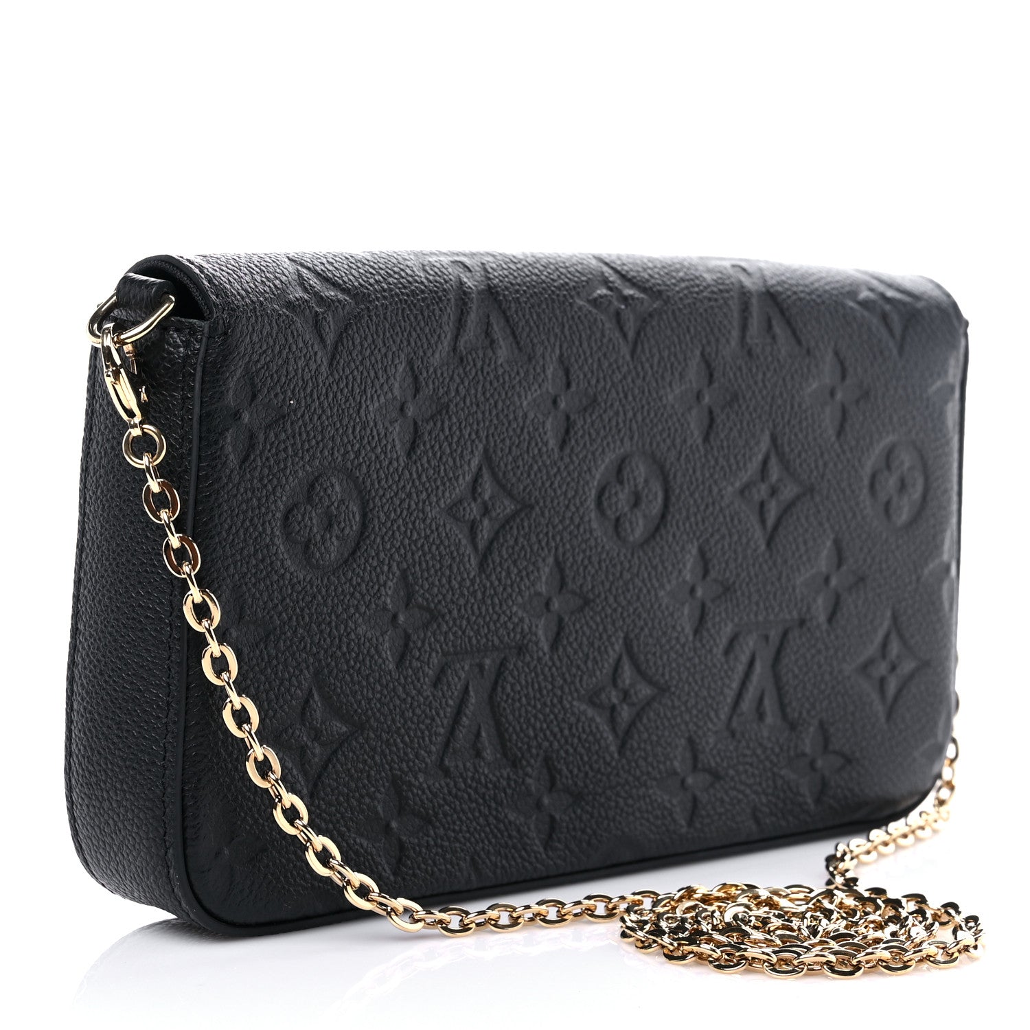 Louis Vuitton Empreinte Pochette Felicie Chain Wallet Black 4 of 9