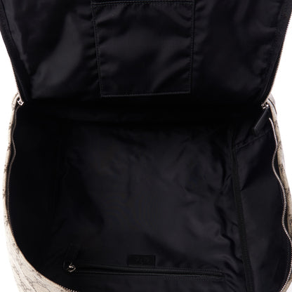 Gucci Soft GG Supreme Monogram Appia Calfskin Web Tote Backpack Beige Ebony Black 4 of 8