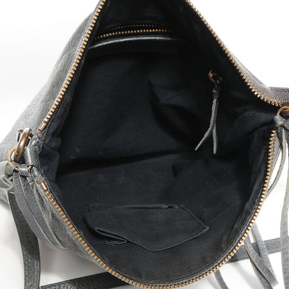 Balenciaga Agneau Classic Hardware Flat Crossbody Gris Tarmac 5 of 13