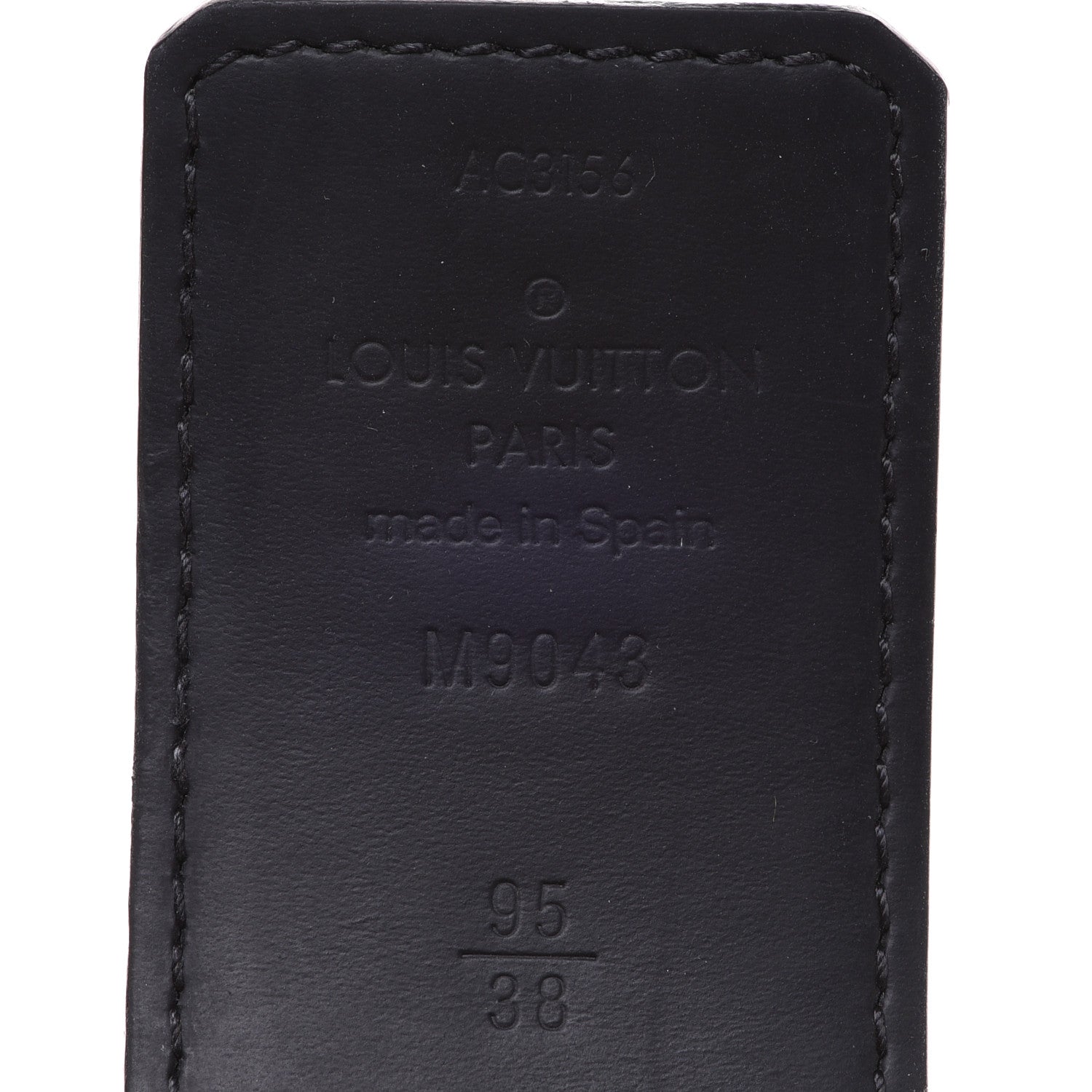 Louis Vuitton Monogram Eclipse Taigarama 40mm LV Initiales Reversible Belt 95 38 Black 4 of 8