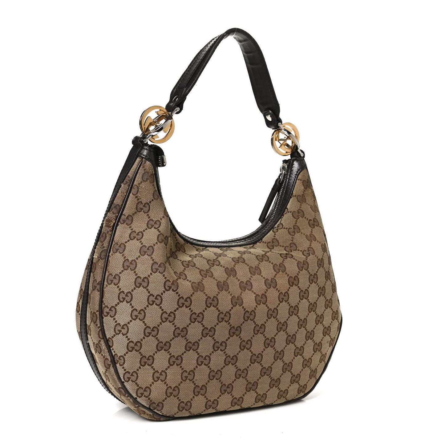 Monogram GG Twins Hobo Dark Brown