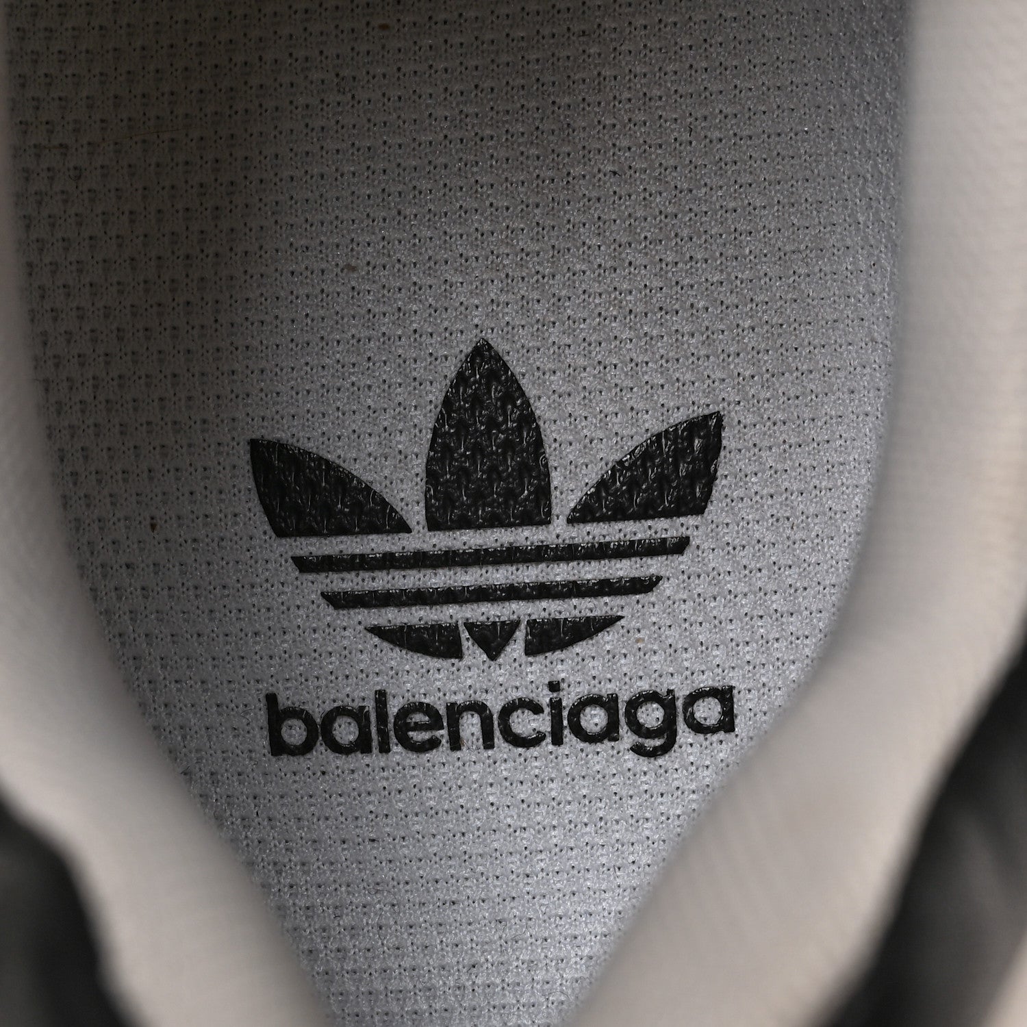 Balenciaga X ADIDAS Fabric Mesh Mens Triple S Sneakers 44 White Black Light Grey Grey 7 of 8