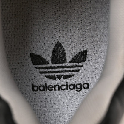 Balenciaga X ADIDAS Fabric Mesh Mens Triple S Sneakers 44 White Black Light Grey Grey 7 of 8
