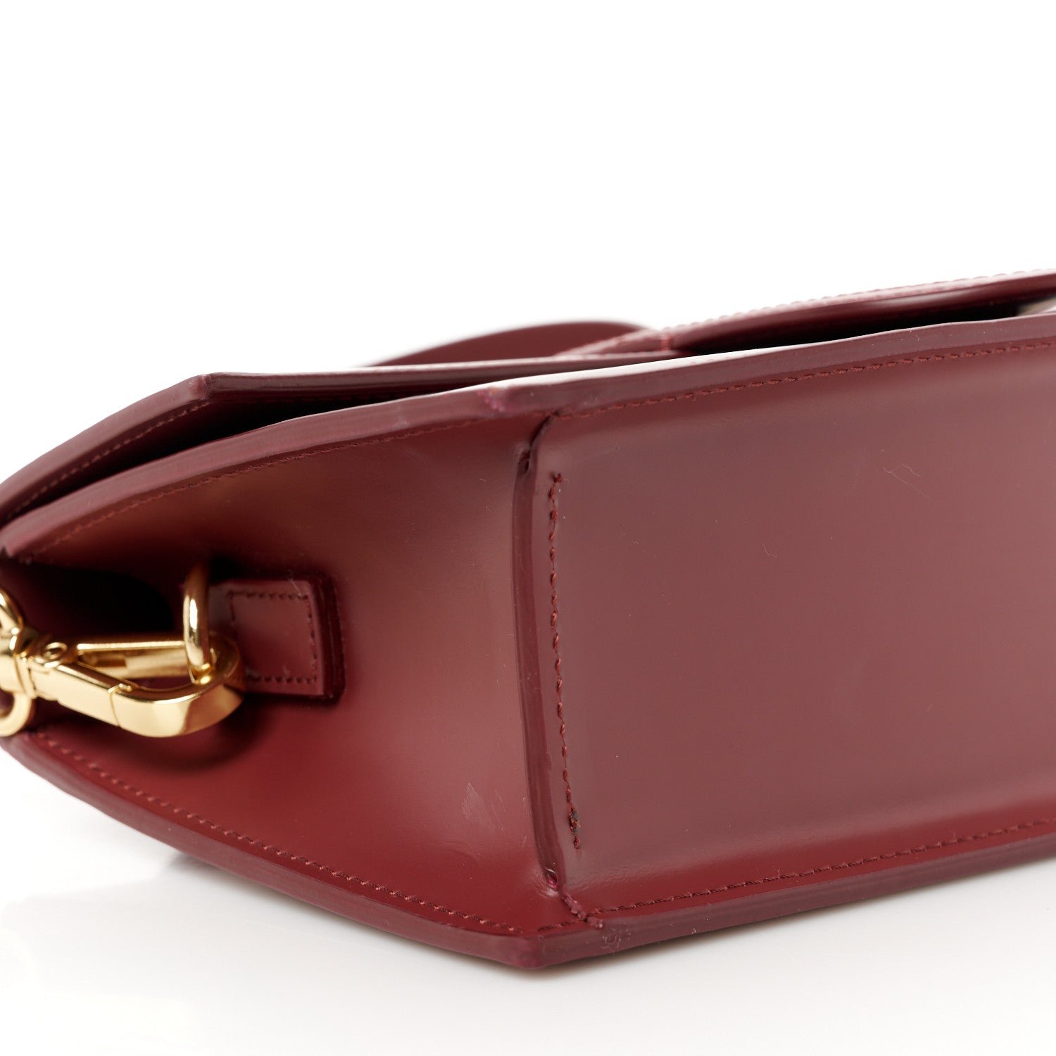 Jacquemus Smooth Calfskin Le Grand Bambino Dark Burgundy 8 of 11