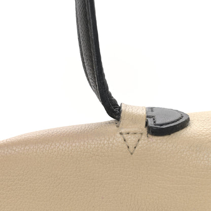 Louis Vuitton Calfskin Lockme MM Vanille Black 15 of 22