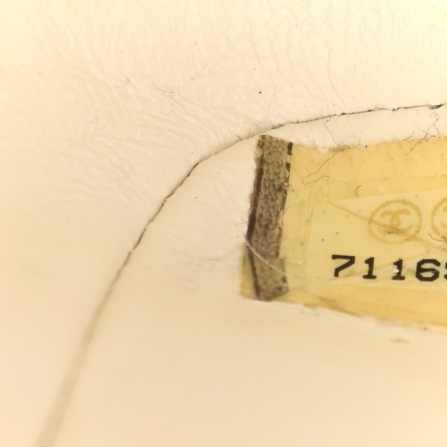 Chanel Lambskin Stitched Medium Chocolate Bar Flap White 7 of 14