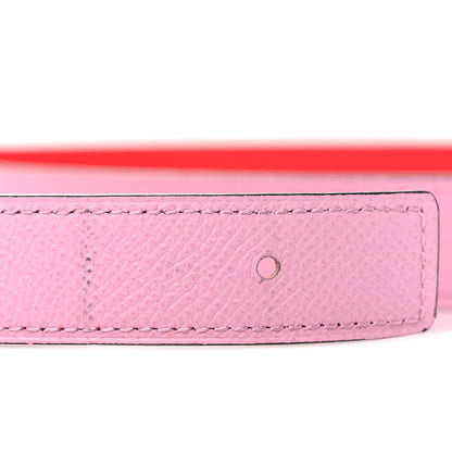 Hermes Epsom Swift 24mm Mors H Belt 80 Mauve Sylvestre Rouge De Coeur 7 of 7